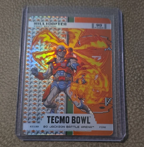 Tecmo Bowl 2020 Football Bo Jackson Fire Helicopter EZ133 1st Edition