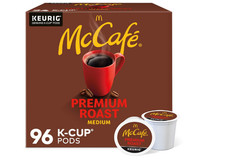 McCafe Premium Roast Coffee, Single Serve Keurig K-Cup Pods, Medium Roast, 94Ct