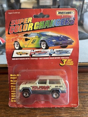 MATCHBOX - SUPER COLOR CHANGERS - CM-801 Jeep Cherokee (MR. FIXER) - 1986 NEU!