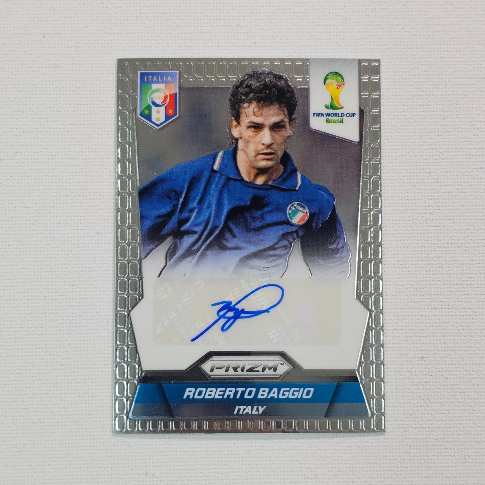 2014 Panini Prizm World Cup Roberto Baggio Signatures Auto Italy @2A