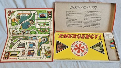 The Emergency! Board Game 1974 Milton Bradley Vintage