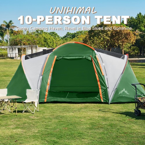 Tents for Camping, Waterproof 10 Person Family Tent with Double Layer & 4 Lar... - Picture 8 of 8
