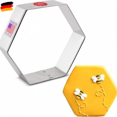 Hexagon Sechseckig Ausstechform 8,9 cm von Ann Clark USA