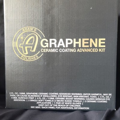 Adam's Graphene Ceramic Coating Advanced Kit with UV Light for Cars & Trucks New