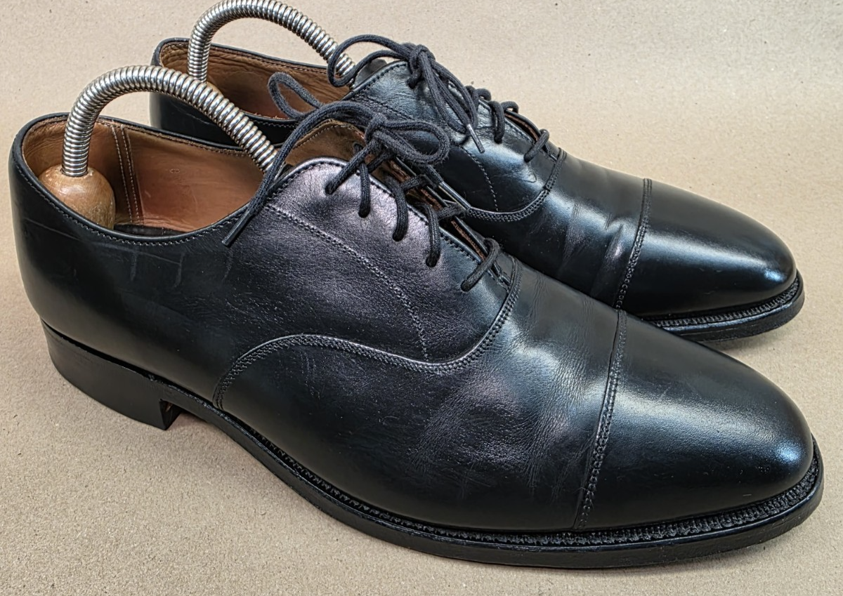 ロイヤルツイード  Tweed UK8.5D レザーシューズ Church's Sz 9 EEE UK) 89 Last Royal Tweed by Cheaney Black leather