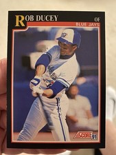 1991 Score Rob Ducey #821 Toronto Blue Jays 