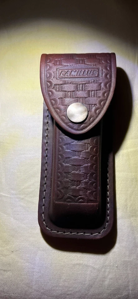 Vintage Camillus American Wildlife No. 11 con funda de cinturón original Foto 2 de 4
