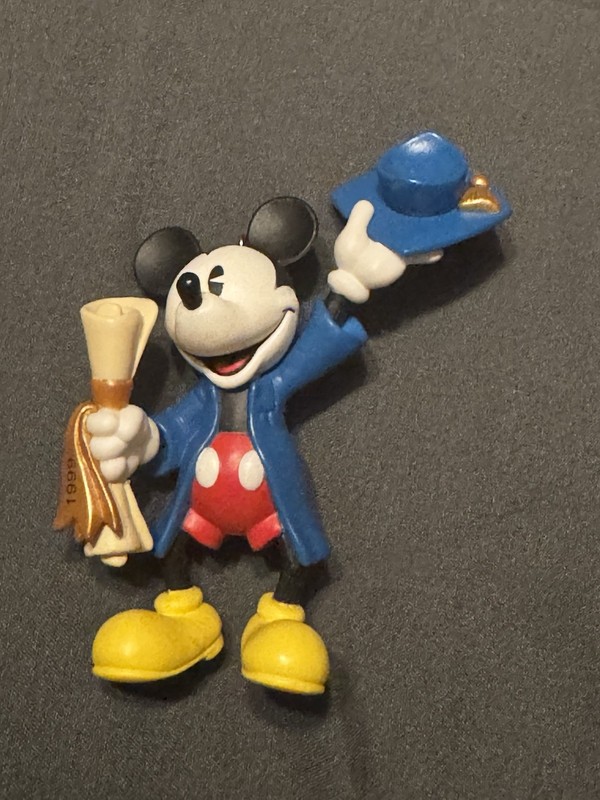 Vintage 1999 Hallmark Mickey & Co. Happy Diploma Day Ornament MINT