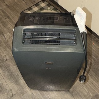 Portable Air Conditioner Floor Unit Digital Display Push Button Gray/Black