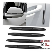 4PCS Car Door Edge Guards Car Side Door Protector - Rearview Anti Black