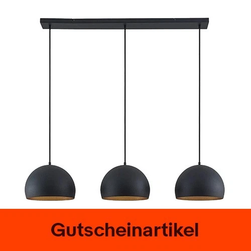 Lindby Pendellampe LED E27 schwarz gold Metall