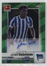 Javairo Dilrosun Chrome Bundesliga 2020/21 Green Refractor /99 Auto