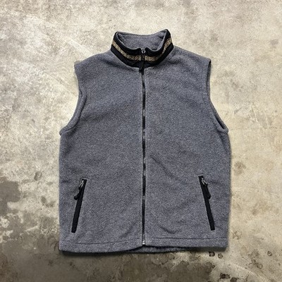 Jagged Edge Mountain Gear Synchilla Vest Mens Large Gray Aztec VTG