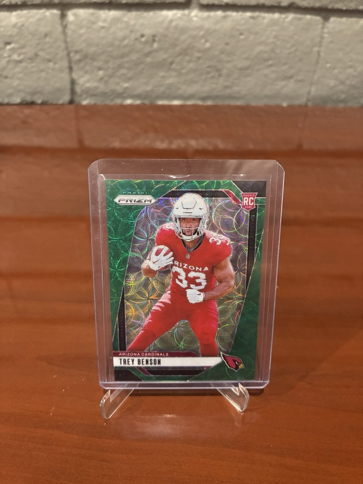 2024 Panini Prizm - Rookies Trey Benson #392 Green Scope Prizm /75 (RC)