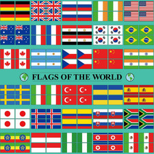 3000 Pcs World Flag Stickers for Kids Country Flag Small International Passport