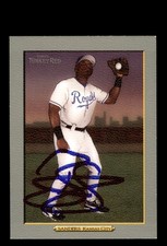 Signed Baseball Card Auto Reggie Sanders 2006 Topps Turkey Red #366 Royals