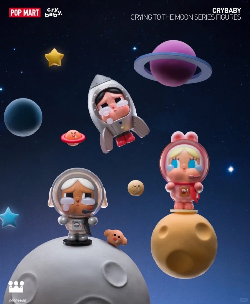 Authentic Crybaby Crying To The Moon Series Figures Confirmed Toys