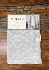 Morris Co Woodland Weeds Window Curtain Panels Set Of 2 36 x 84 Blackout