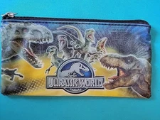 Jurassic Park Pencil Pouch Holder~Limited Edition School Supplies~Zipper~7"× 4" 