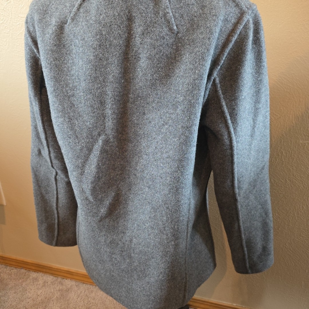 Pendleton Wool Jacket Coat Reversible Gray Light … - image 7