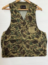 Vintage Red Head Bird Hunting Vest Mens M Frogskin Duck Camo Pockets USA Made