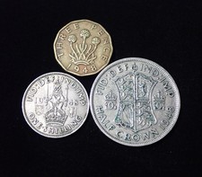 United Kingdom 1948 Lot of 3 Coins WCA 643