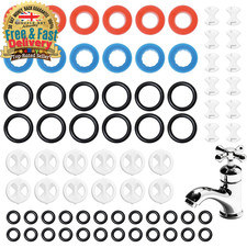 72 Pcs Tap Washers for Mixer Taps Assorted Uk for Most Faucets in Kitchens and B