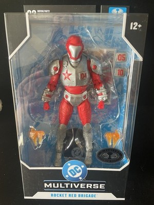 McFARLANE DC MULTIVERSE ROCKET RED BRIGADE PLATINUM LABEL 7'' FIGURE NEW SEALED