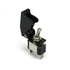 Race Toggle Switch With Safety Cover - Black Johnny Law Motors KICSW35BK truck