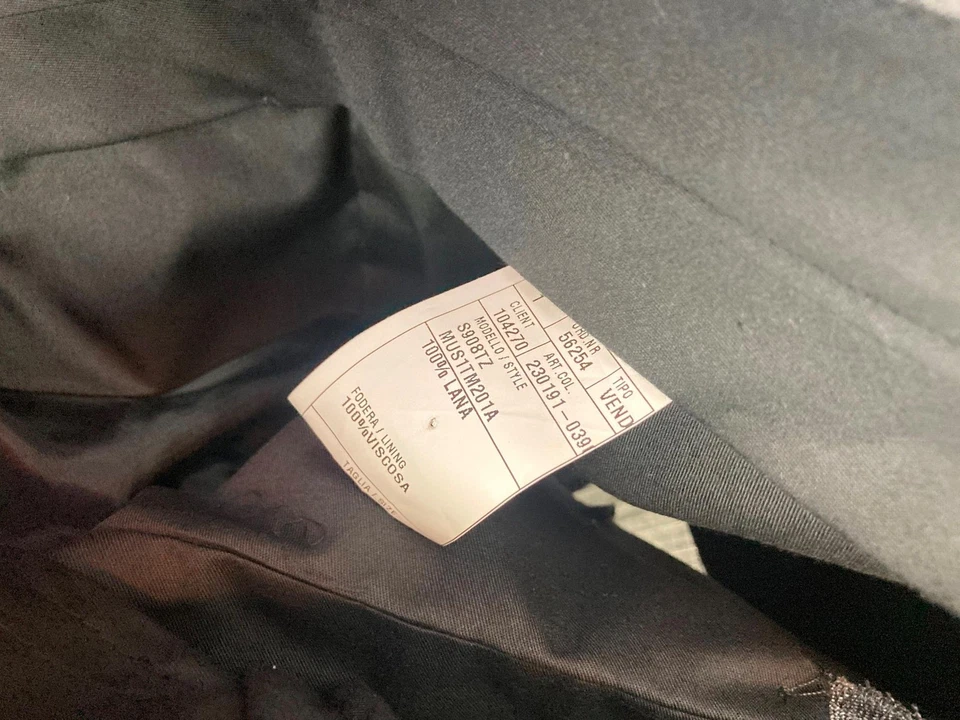 NUEVO Pantalones de vestir de lana Caruso para hombre 36 w Foto 4 de 4