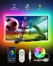 LED Streifen TV Hintergrundbeleuchtung RGBIC Farbwechsel USB Musik Sync