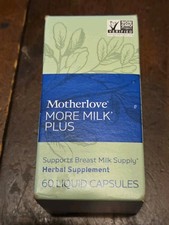 MotherLove More Milk Plus. 60 Liquid Capsules, Expires 7/2026