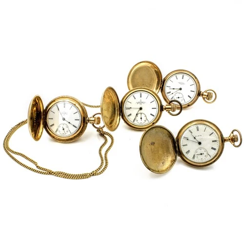 Antique Elgin 7-15j 6s Grade 94 295 Hunter Case Pocket Watch Lot of 4 #Wb3573-5