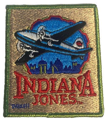 Disney Parks Disneyland Indiana Jones Emdroidered 3 1/2'' Airplane Patch NEW