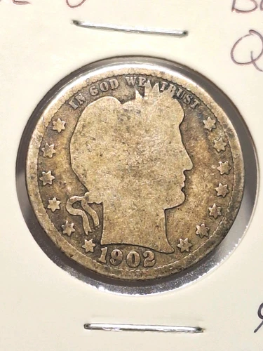 1902-O Barber Quarter — photo from the most recent tracked eBay sale