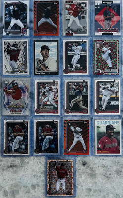 Topps Cleveland Guardians 17 Card Lot with Jose Ramirez, Bieber, Bazzana Rookies