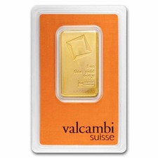 1 oz Gold Bar - Valcambi (Matte, In Assay) 4575.00 per troy oz