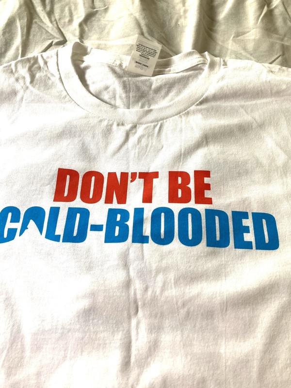 Hanes Shark Week American Red Cross T Shirt Unisex Medium White Donate Blood