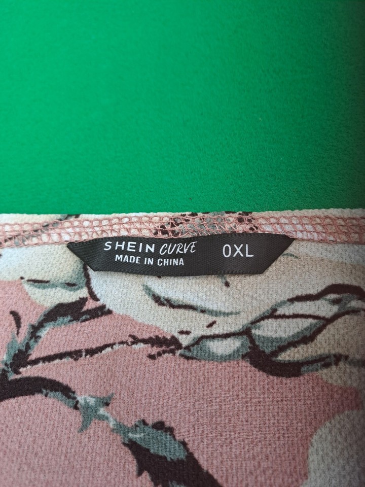 SHEIN Curve Ladies Pretty Short Sleeves Coral Floral Dress UK Size OXL eBay