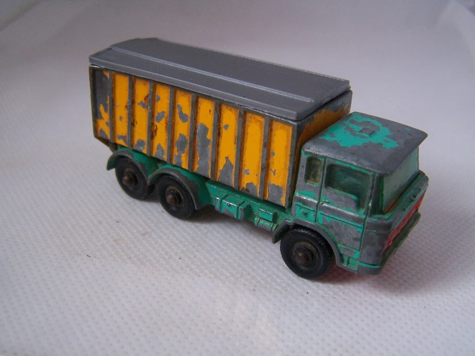 MATCHBOX, CAMIÓN CONTENEDOR VOLQUETE, FUNDIDO A PRESIÓN, NÚMERO 47C, LESNEY, INGLATERRA, VINTAGE Foto 3 de 4