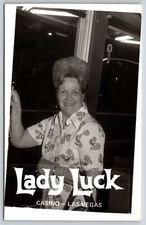 RPPC Lady Luck Casino Las Vegas Nevada Postcard