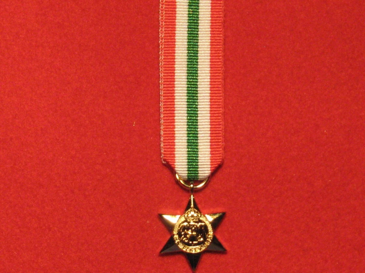 The Italy Star Campaign Medal For Service In World War Two - Forces War Records - Foto 6