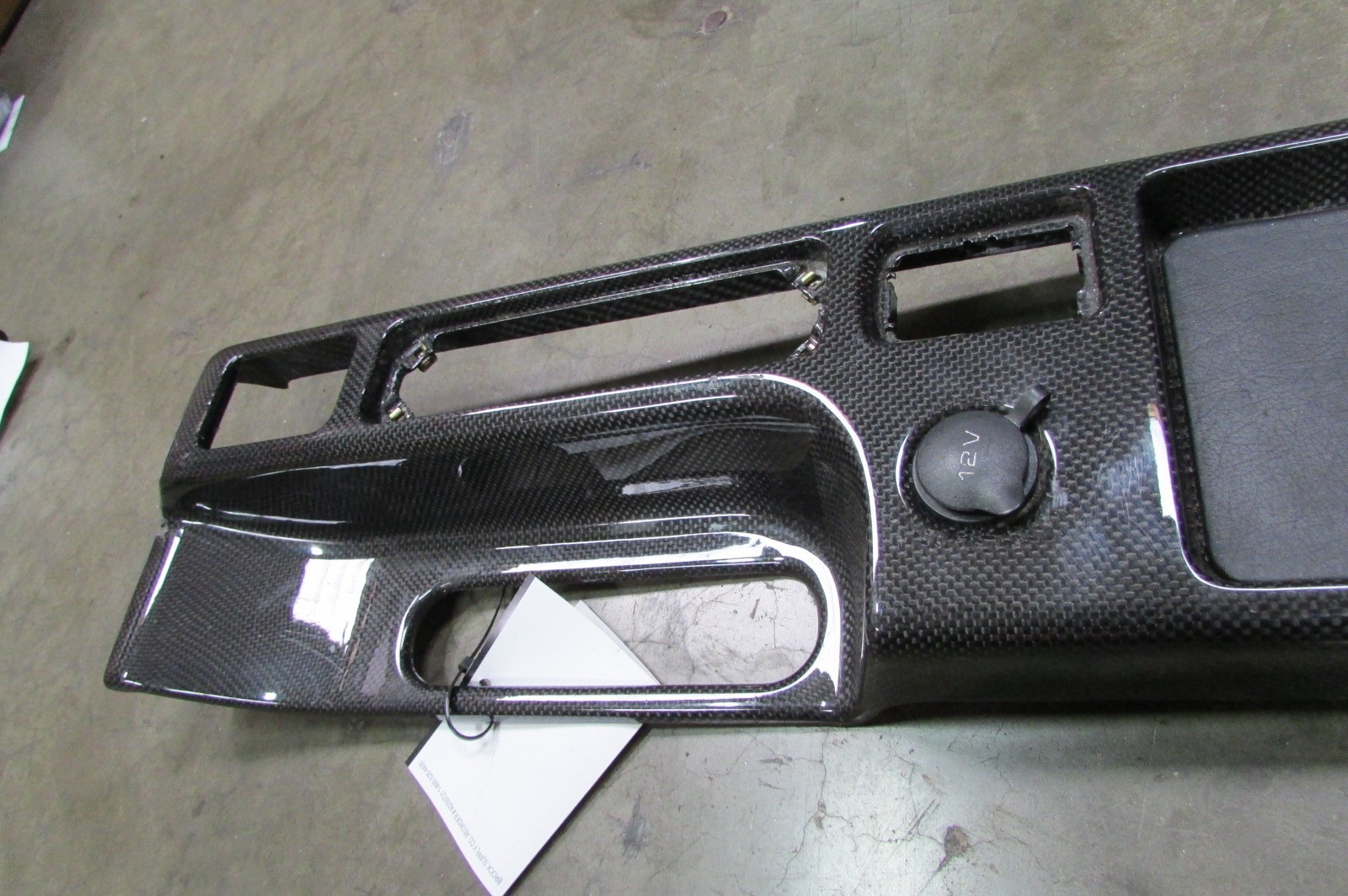 Maserati Gransport, Carbon Fiber Center Console, Used, P/N 68326200