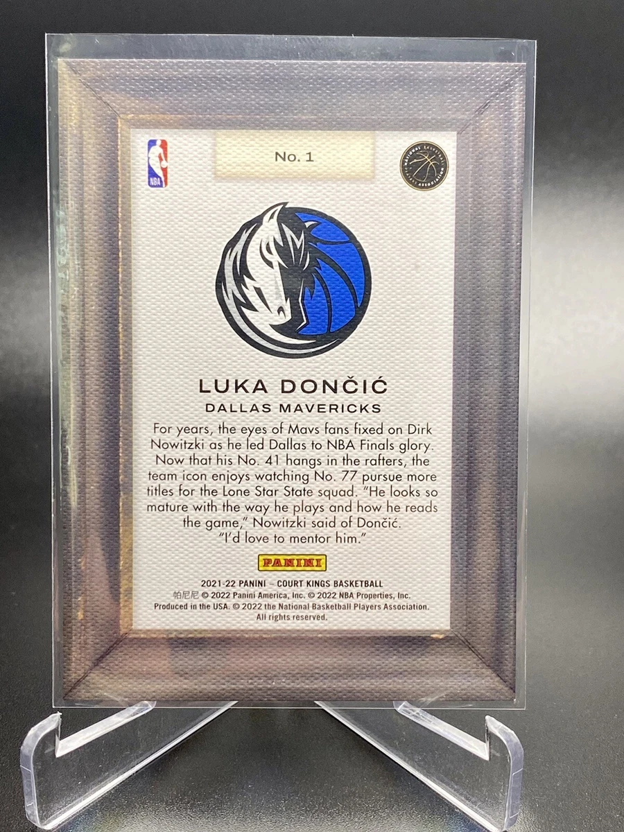 2021-22 PANINI COURT KINGS STATE OF THE ART #1 LUKA DONCIC SSP MAVERICKS
