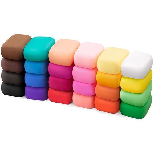 Air Dry Clay 24 Colors Modeling Clay for Kids DIY Molding Magic Clay Toy Gift...