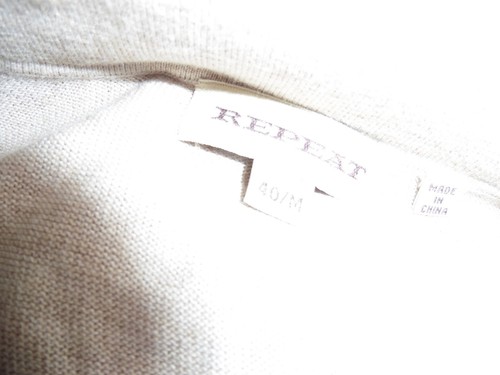 Repeat cotton & rayon beige cardigan sweater top size medium - Picture 6 of 6