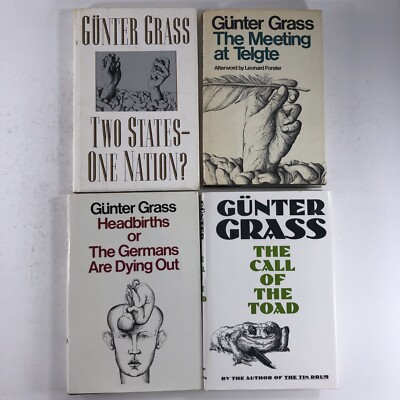 Lot of 4 Günter Grass Headbirths/ The Call of the Toad/ Two States-One Nation HC