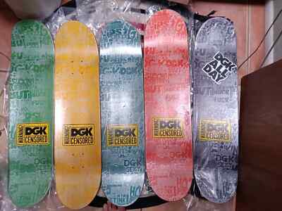 Complete DGK Skateboards 1-555 Censored Series 5 Skateboard Decks