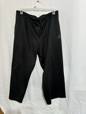 Vintage Adidas Sweatpants Men's Black Gym Drawstring Athletic Pants Large