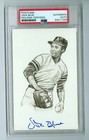Vida Blue Autograph 1989 Ted Williams Thumper Inc Postcard PSA/DNA Encased